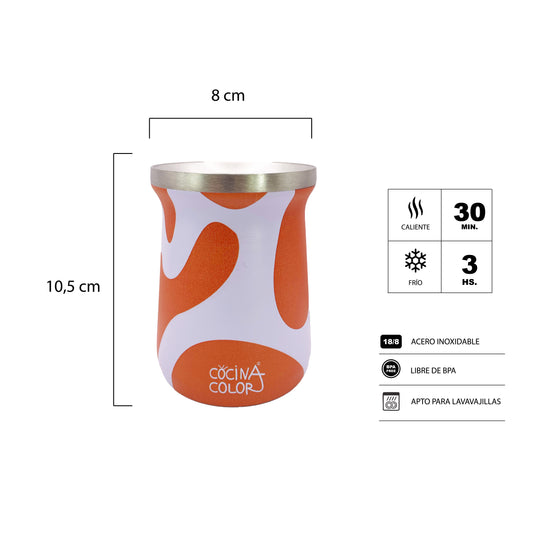 Mate Color Wave Salmón