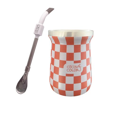 Pack Mate Checker Salmón + Bombilla Pro