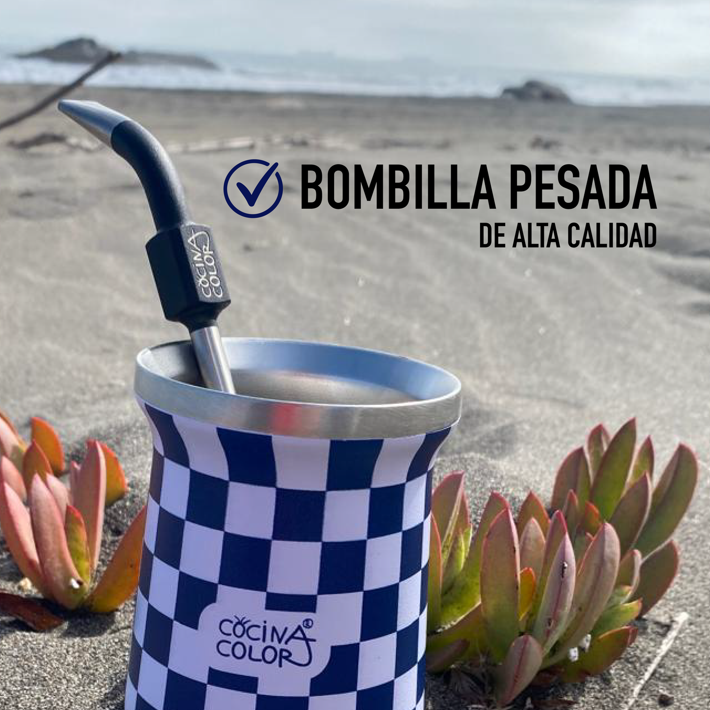 Pack Mate Checker Azul + Bombilla Pro