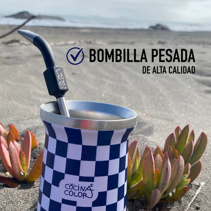 Pack Mate Checker Azul + Bombilla Pro
