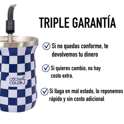 Pack Mate Checker Azul + Bombilla Pro