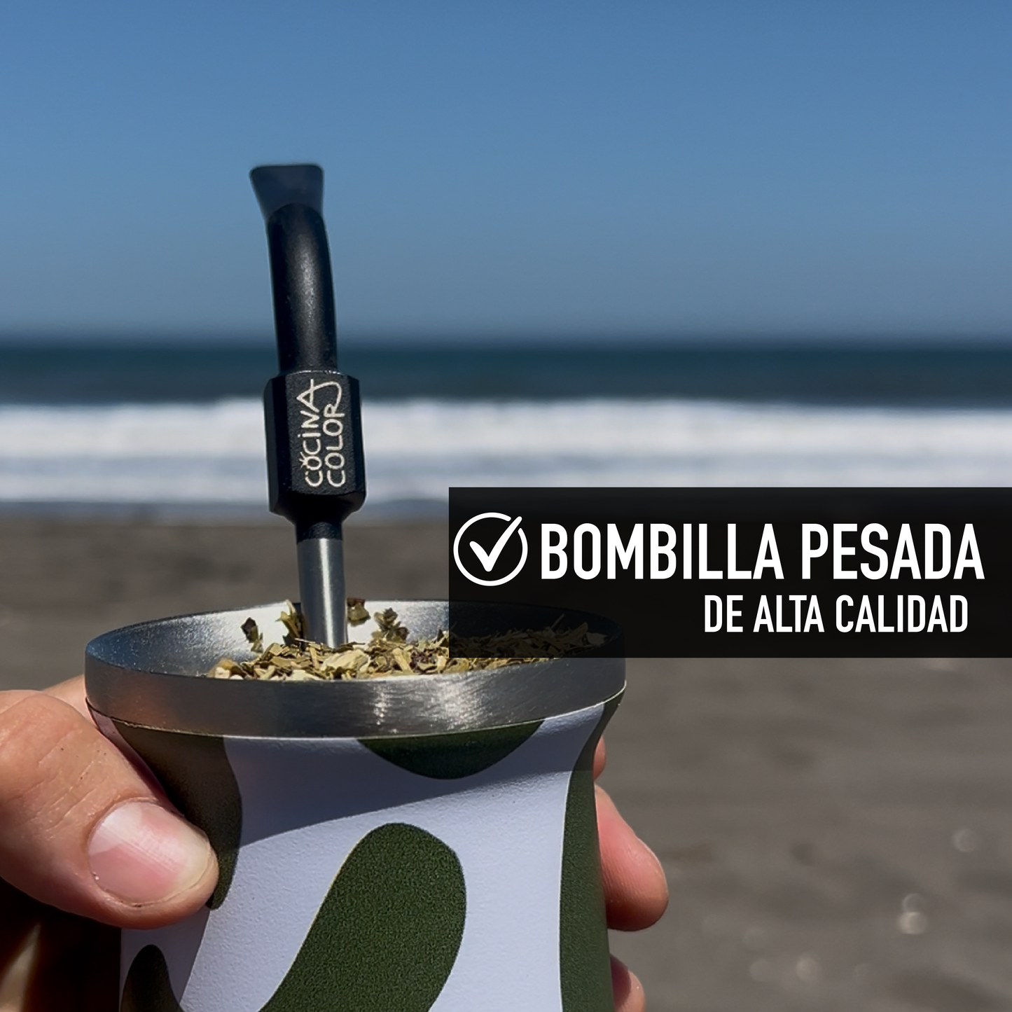 Pack Mate Color Wave Verde + Bombilla Pro