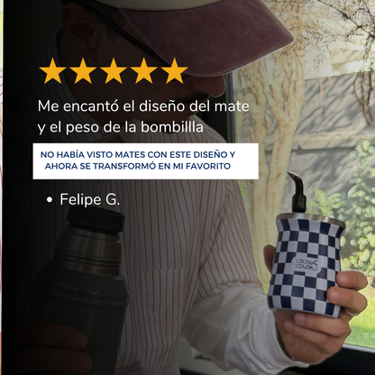 Pack Mate Checker Azul + Bombilla Pro