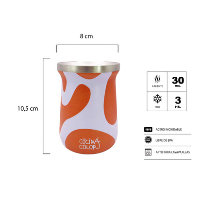 Mate Color Wave Salmón