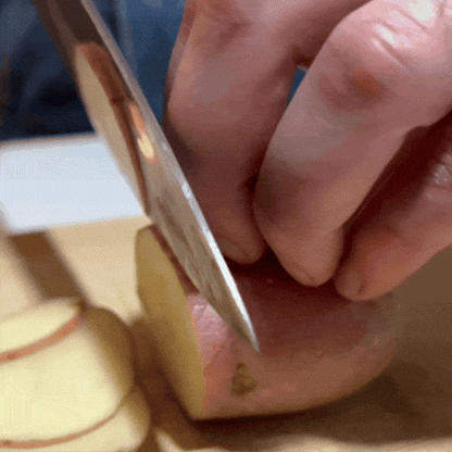 Cuchillo Acero Inoxidable Multiuso - Celeste + Funda de REGALO