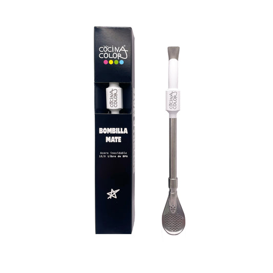 Bombilla Mate Pro Blanca