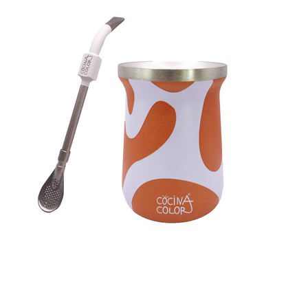 Pack Mate Color Wave Salmón + Bombilla Pro