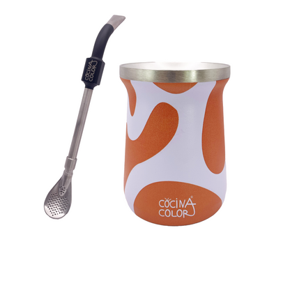 Pack Mate Color Wave Salmón + Bombilla Pro