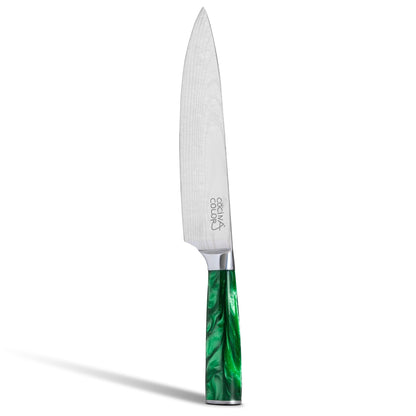 Cuchillo Acero Inoxidable Multiuso - Verde + Funda de REGALO